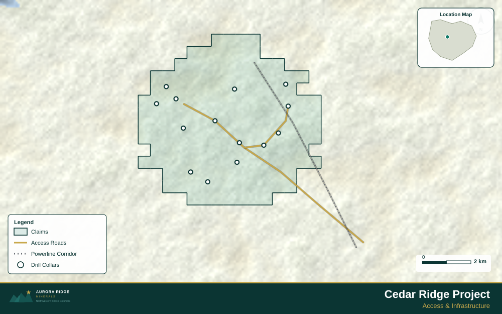 Example mining map created in Exploration Maps