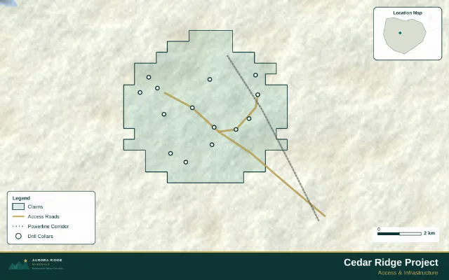 Example mining map created in Exploration Maps
