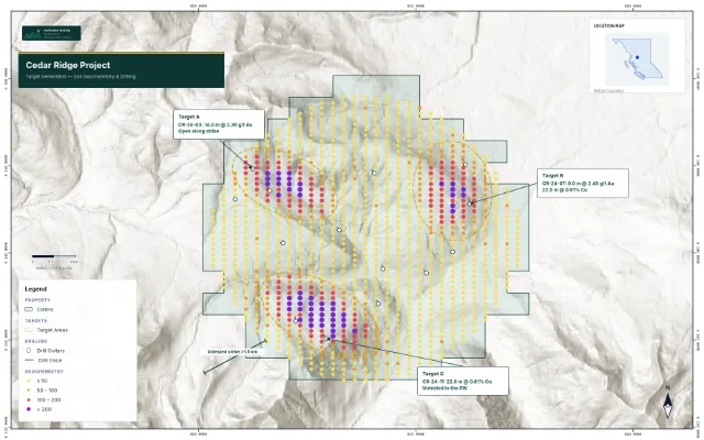 Example mining map created in Exploration Maps